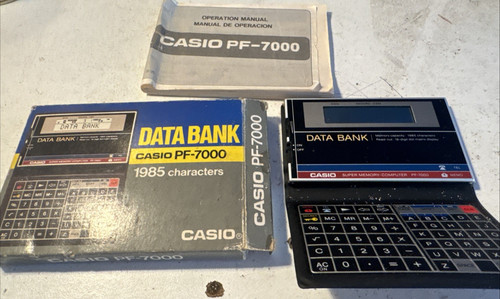 Casio 7000 data bank - casio,