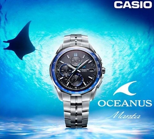 Orologio casio oceanus manta - casio,