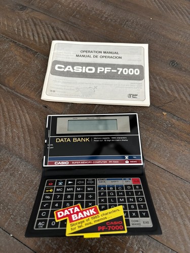 Casio 7000 data bank - pf-7000,